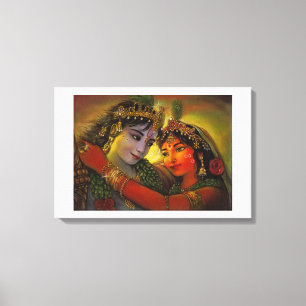 TOILE DIEUX INDOUS DE RADHA KRISHNA