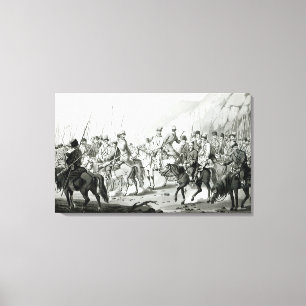 Toile Différentes tribus des Cosaques russes