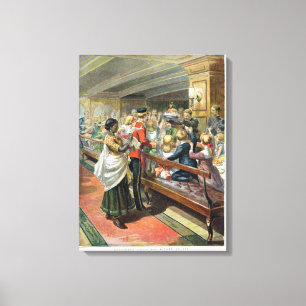 Toile Dîner de Noël pour enfants en mer