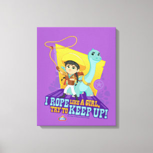 Toile Dino Ranch   Min et Clover