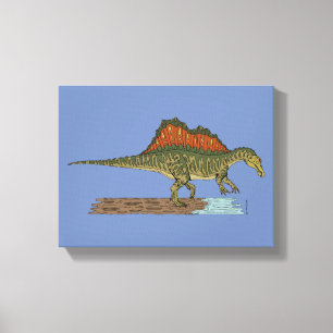 Toile Dinosaure Crétacé Spinosaurus