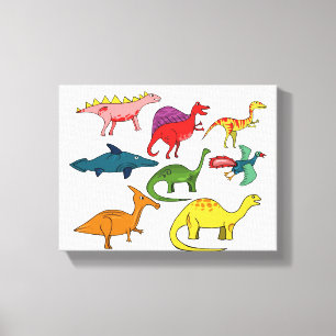 Toile Dinosaure-  Zazzle_Growshop.