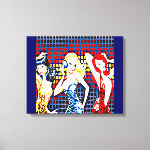 Toile Disco Divas des années 70