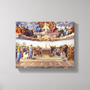 Toile Disputation du Saint Sacrement par Raphael