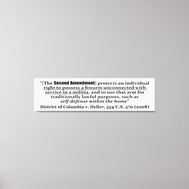 Toile District of Columbia v Heller, 554 U.S. 570 2008 (Recto)