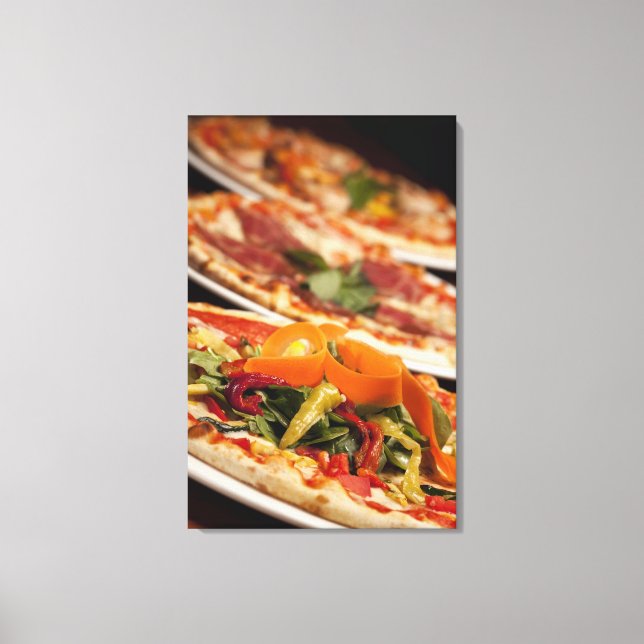 Toile Diverses pizzas et Toppings (Recto)