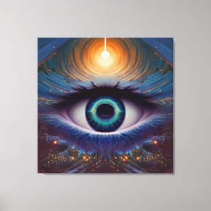 Toile Divin Glissant Au-Dessus Du Troisième Oeil Spiritu