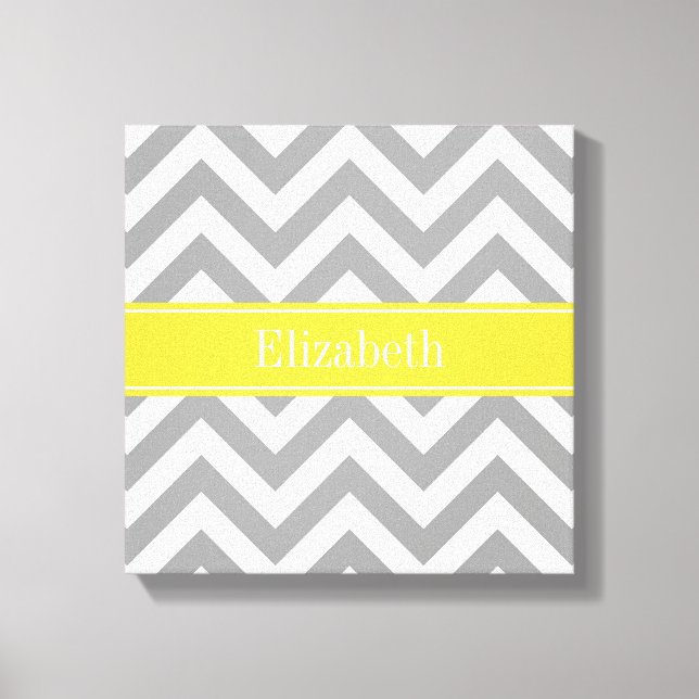 Toile Dk Gray White LG Chevron Pineapple Nom monogram (Recto)