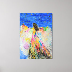 Toile d'oiseau femme Imprimer