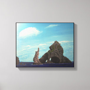 Toile Dokdo Coréen L'île célèbre 아 름 다 운 독 도