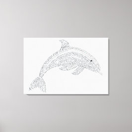Toile Dolphin Monde Imprimer