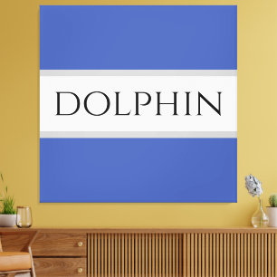 Toile DOLPHIN Sporty Fun été bleu blanc gris rayures