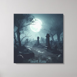 Toile Domaine de la mort : Un cimetière Éffrayant