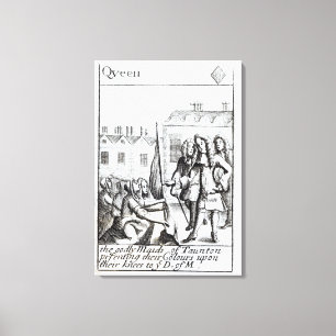 Toile Domestiques de Taunton se mettant à genoux avant