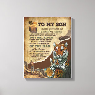 Toile Don Son Lettre À Mon Fils Amour De Papa