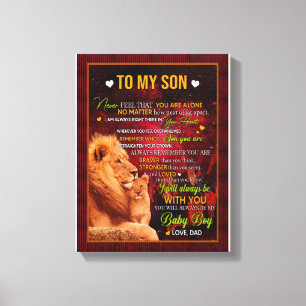 Toile Don Son Lettre À Mon Fils Amour De Papa