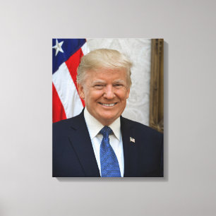 Toile Donald Trump Président des États-Unis Maison Blanc