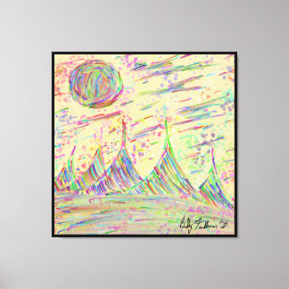 Toile Doodle coloré