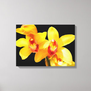 Toile d'orchidée jaune Cymbidium