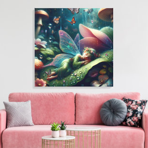 Toile Dormir sur un champignon   Non personnalisé
