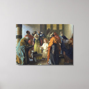 Toile Douze-année vieux Jésus dans le temple, 1851