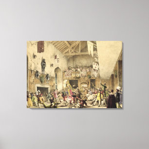 Toile Douzième Night Revels in the Great Hall, Haddon Ha