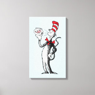Toile Dr Seuss Chat dans le Casquette & Krinklebine