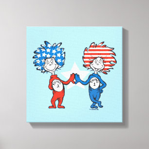 Toile Dr. Seuss   Chose Une Chose Deux Graphique Patriot