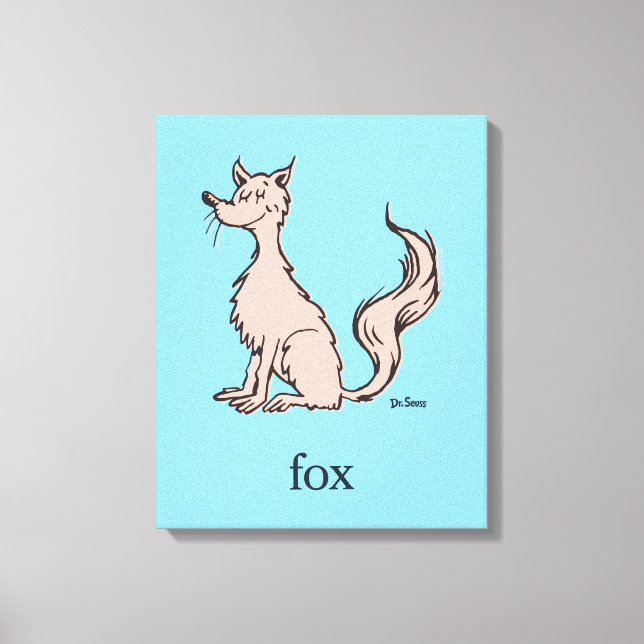 Toile Dr. Seuss | Renard Rose (Recto)