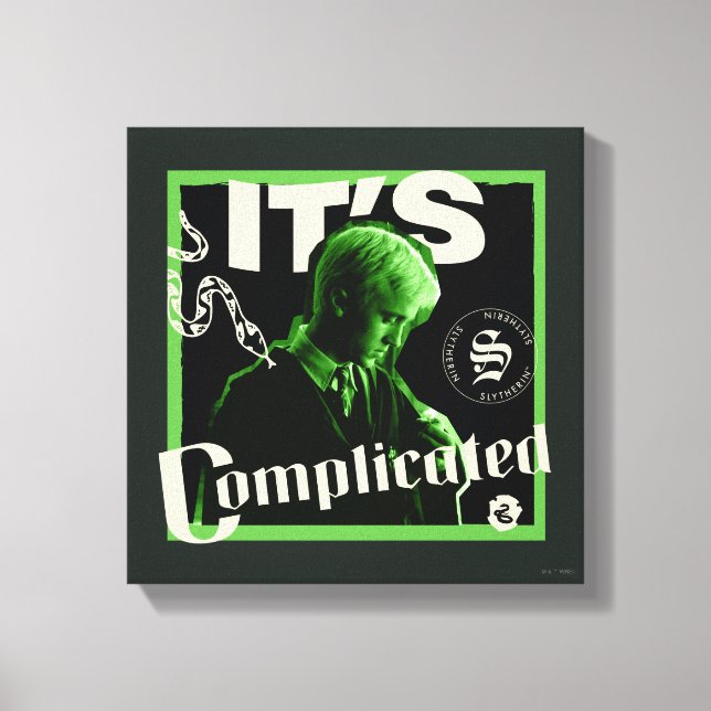 Toile Draco Malfoy - "C'est compliqué" (Recto)
