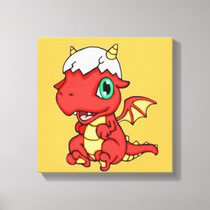Toile Dragon bébé 12 x 12
