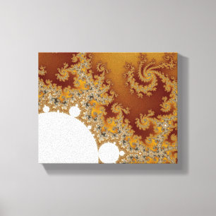 Toile Dragon blanc - Art fractal