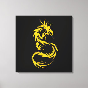 Toile Dragon d'or