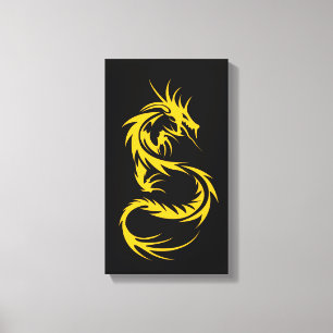 Toile Dragon d'or