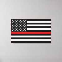 Drapeau américain de la ligne rouge mince