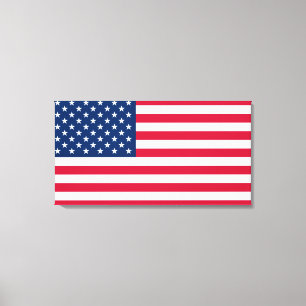 Toile Drapeau américain - États-Unis d'Amérique - Pat