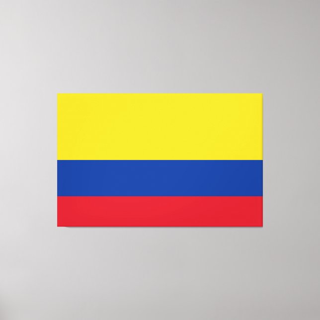 Toile Drapeau Colombie - Bandera De Colombia (Recto)