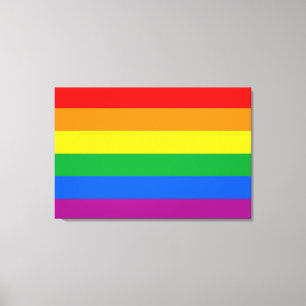 Toile Drapeau de fierté gay traditionnel