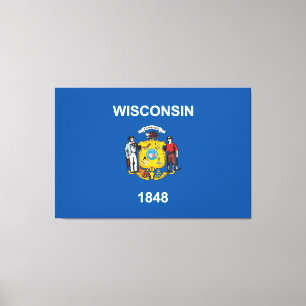 Toile Drapeau de l'État du Wisconsin