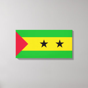 Toile Drapeau de São Tomé et Príncipe (Sao Tomé-et-Princ