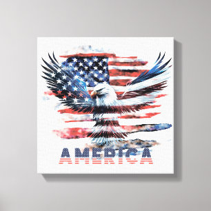 Toile Drapeau des États-Unis. Amérique