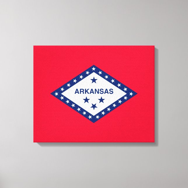 Toile Drapeau d'État Arkansas (Recto)