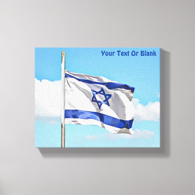 Toile Drapeau D'Israël (Recto)