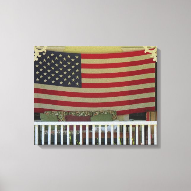 Toile Drapeau du Jour de l'Indépendance - Vignoble de Ma (Recto)