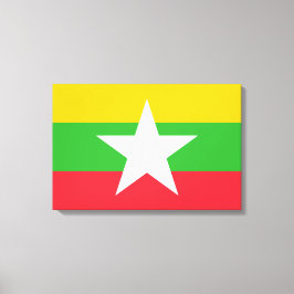 Toile Drapeau du Myanmar (Birmanie)