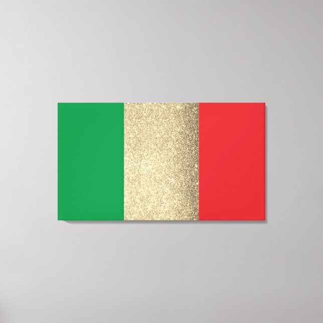 Toile Drapeau italien Gold (Recto)