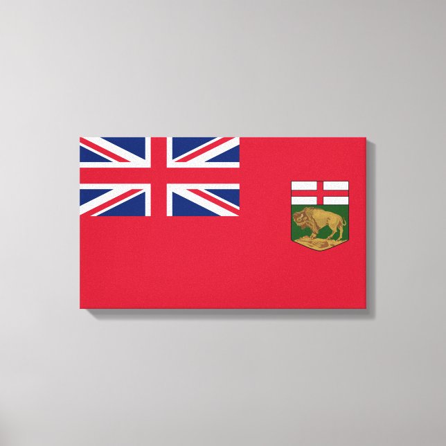 Toile Drapeau Manitoba (Recto)