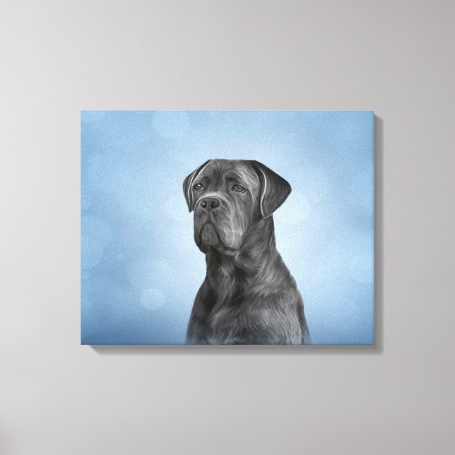 Toile Drawing dog Cane Corso (Recto)