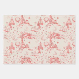 Toile Du Jouy Enveloppement Papier Feuille Plat En