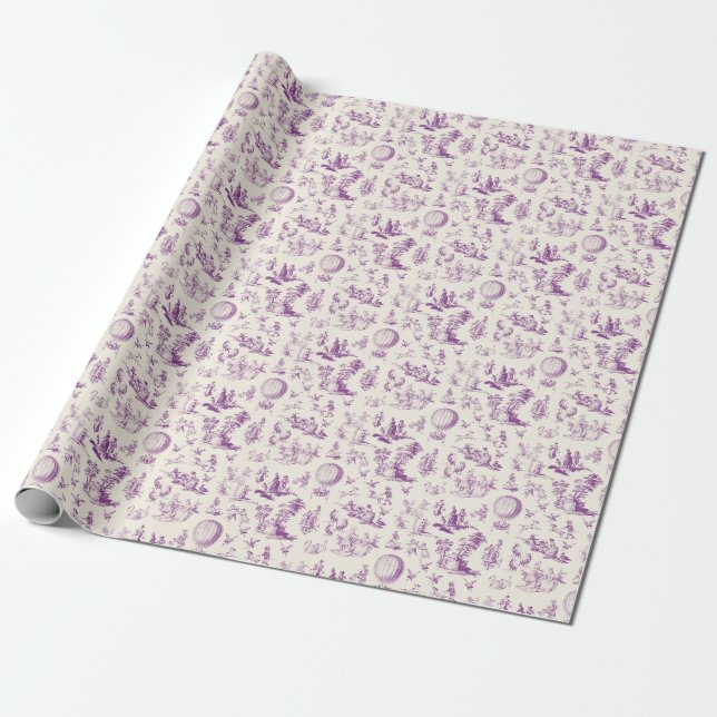 Toile du jouy wrapping paper geschenkpapier (Ungerollt)